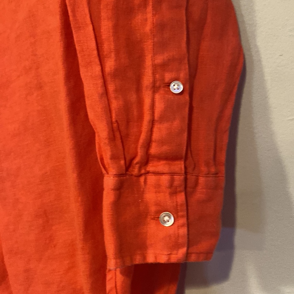 Polo Ralph Lauren size 6 button down linen shirt - Picture 3 of 11